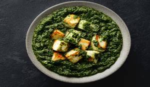 Jain Palak Paneer Half