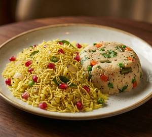 1 Indori Poha With 1 Veg Upma Combo