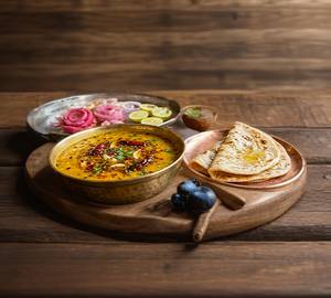 Dal Fry Thali[2tawa roti]