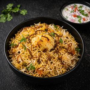 Egg Biryani + Mix Raita