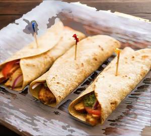 Dynamite Chilly Kathi Roll [Signature Dish!!] Potato/Paneer Or Chicken]