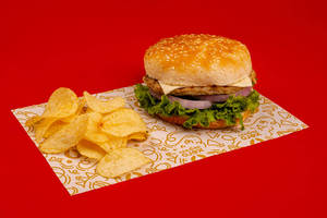 Fiery BBQ Crunchy Chicken Burger