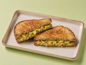 Cheese Corn Pesto Sandwich