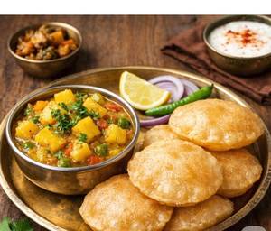 Bhandara Style Aloo Poori