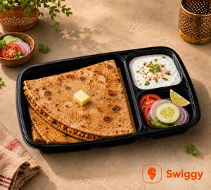 Gobhi Paratha With Dahi