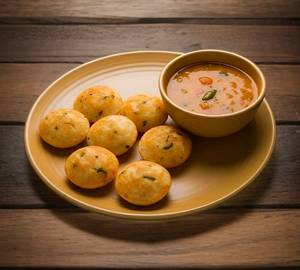 Kulipaniyaram With Sambar 7 Pcs