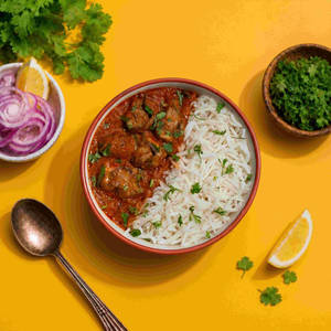 Mushroom Tikka  Rice Bowl