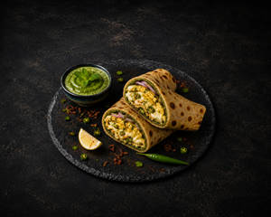 Double Egg Afghani Roll