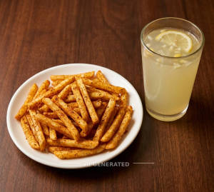 Peri peri french fries + Fresh lemonade