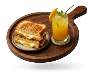Cheese Sandwich + Mango [mocktails]