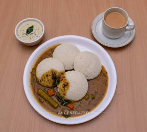 Idly Sambar + Tea