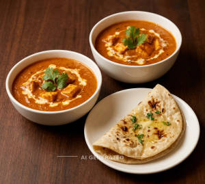 Paneer Butter Masala + Butter Tawa Roti (1 piece)