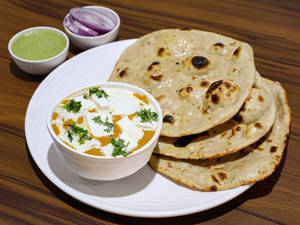 3pcs Paneer Tikka Butter Masala(360ml Bowl),3 Plain Tandoori Roti