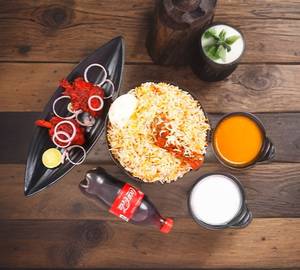 Dum Biryani 500Ml+Lolipop[2Pcs]+Egg[1]+Coke 250Ml