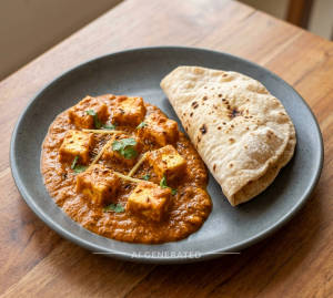 Paneer lababdaar + Fulka roti (1 piece)