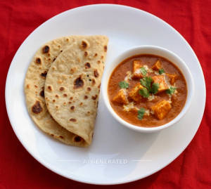 Shahi Paneer + Tawa Roti (2 pieces)
