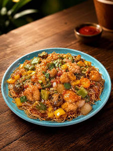 Pan Fry Noodles With Gravy