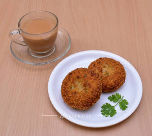 Vegetable Cutlet ( 2 Pieces) + Tea