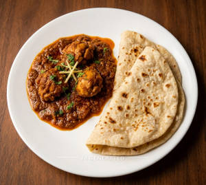 Chicken Curry + Tava Roti (2 pieces)