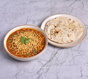 Sev Tomato + Roti Plain (1 piece)