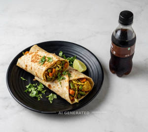 1 Veg Roll + Cold Drink [200 Ml]