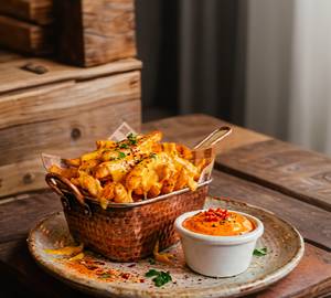 Cheesy Peri Peri French Fries with mayo