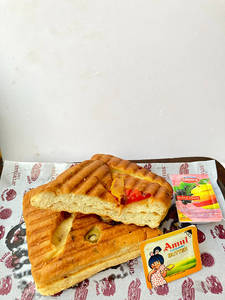 Focaccia Toast With Butter & Preserves