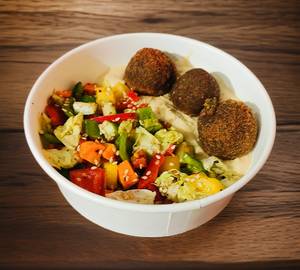 Falafel Hummus Salad