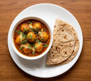 Dum Aloo Punjabi + Chapati (2 pieces)