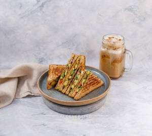 Masala Sandwich + Cold Coffee