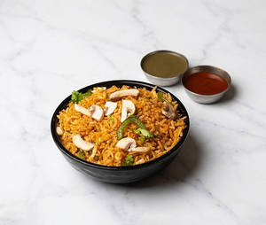 Schezwan Mushroom Fried Rice