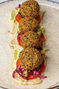 Falafel Hummus Wrap