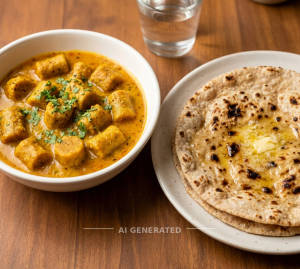 Besan Gatta + Tandoori Butter Roti Tandoori Butter Roti (1 piece)