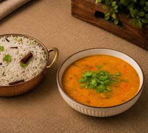 Dal fry 300ml and jeera rice 450ml only combo
