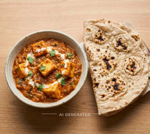 Paneer Masala + Tandoori Roti (1 piece)
