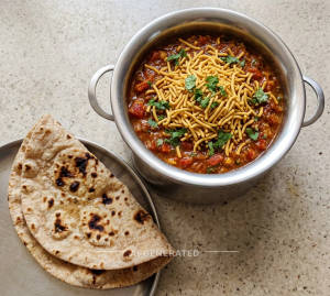 Sev Tamatar + Tandoori Roti (2 Pieces) 