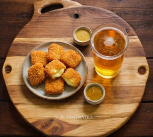 Cheese Nuggets [4 Pieces ] + Campa Energy Golden Boost 300Ml