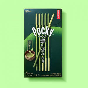 Glico Pocky Deep Matcha Green Tea Sticks (2 Packs Box)