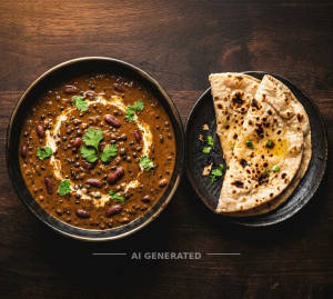 Dal Makhani + Tandoori Roti (2 Pieces)