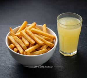 French Friies + Fresh Lemon Juice