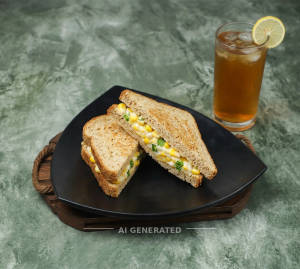 Corn Mayo Sandwich + Plain Iced Tea