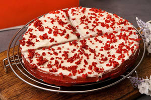 Red Velvet Waffle Cake