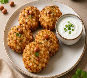 Sabudana Vada (6 Pc) With Dahi