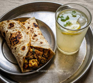 Masala Wrap + cold drink 