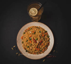 Masala Maggi + Lemon Iced Tea