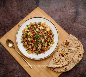 Papad Masala + Tandoori Roti Plan (2 Pieces)