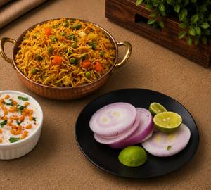 Veg biryani and boondi raita combo