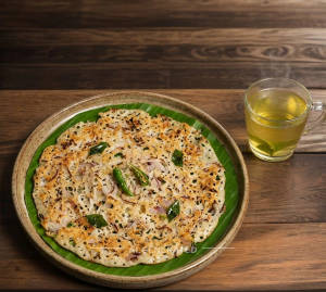 Rava Onion Dosa + Green Tea