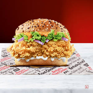 Chicken Zinger Burger - Tandoori