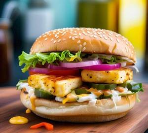 Mexican Crispy Paneer Burger